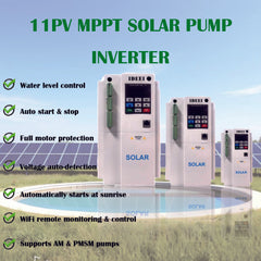 11PV MPPT Solar Pump Inverter | AC/DC Hybrid | 37KW | WiFi Control | Water Level Port | High Efficiency for PV Pumping Systems
